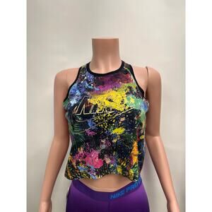 Nike NSW Splatter Crop Tank Top